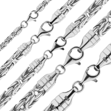 Load image into Gallery viewer, Battery Park Byzantine Chain Necklace in Sterling Silver