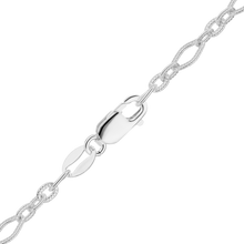 Load image into Gallery viewer, Freedom Place Textured Cable Chain Necklace in Sterling Silver