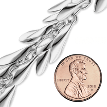 Load image into Gallery viewer, Bulk / Spooled Handmade Fancy Ring Ring Chain in Sterling Silver (16.50 mm)