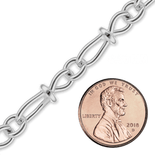 Load image into Gallery viewer, Bulk / Spooled Handmade Chain in Sterling Silver (6.30 mm)