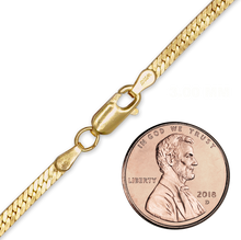 Load image into Gallery viewer, Finished Herringbone Bracelet in 14K Gold-Filled