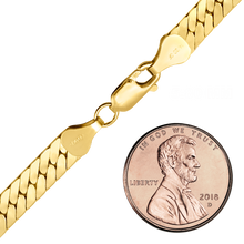 Load image into Gallery viewer, Finished Herringbone Bracelet in 14K Gold-Filled