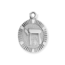 Load image into Gallery viewer, 14K Gold Chai Circle Permanent Charm (13 x 9 mm)