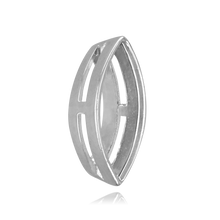 Load image into Gallery viewer, ITI NYC Marquise Shape Tapered Bezels With Airline in Sterling Silver (2.25 x 1.00 mm - 11.75 x 6.50 mm)