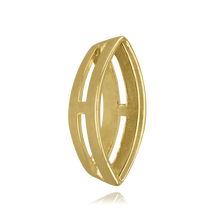 Load image into Gallery viewer, ITI NYC Marquise Shape Tapered Bezels With Airline in 14K Gold (2.25 x 1.00 mm - 11.75 x 6.50 mm)