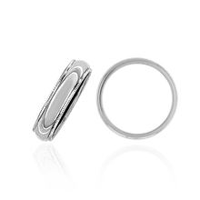 Load image into Gallery viewer, ITI NYC Sterling Silver Milgrain Wedding Bands (2.0 mm - 8.0 mm)