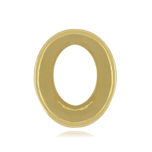 Load image into Gallery viewer, ITI NYC Oval Tapered Bezels With Airline in 14K Gold (4.50 x 3.00 mm - 14.00 x 11.50 mm)