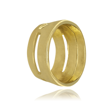 Load image into Gallery viewer, ITI NYC Oval Tapered Bezels With Airline in 14K Gold (4.50 x 3.00 mm - 14.00 x 11.50 mm)