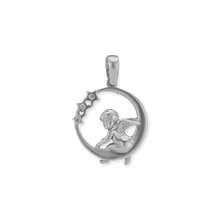 Load image into Gallery viewer, ITI NYC Angel Pendant in Sterling Silver