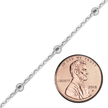 Load image into Gallery viewer, Bulk / Spooled Rolo Stud Chain in Sterling Silver (1.30 mm)