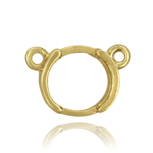 Load image into Gallery viewer, ITI NYC Round Half Bezel Pendants with Rings in 14K Gold (3.60 mm - 7.00 mm)