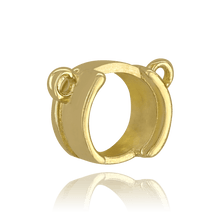 Load image into Gallery viewer, ITI NYC Round Half Bezel Pendants with Rings in 14K Gold (3.60 mm - 7.00 mm)