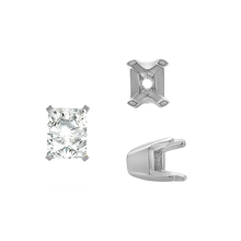 Load image into Gallery viewer, ITI NYC Round V-Side Settings in 14K Gold (4.00 mm - 9.25 mm)