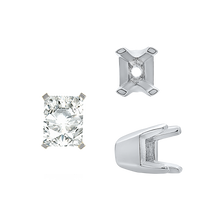 Load image into Gallery viewer, ITI NYC Round V-Side Settings in 14K Gold (4.00 mm - 9.25 mm)