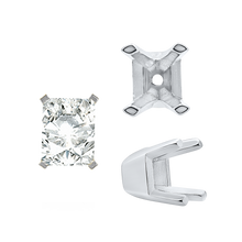 Load image into Gallery viewer, ITI NYC Round V-Side Settings in 14K Gold (4.00 mm - 9.25 mm)