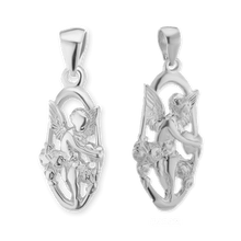Load image into Gallery viewer, ITI NYC Angel Pendant in Sterling Silver