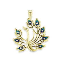 Load image into Gallery viewer, Peacock Charm (41 x 47mm)