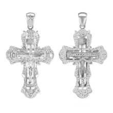Load image into Gallery viewer, ITI NYC Ornate Crucifix Pendant in Sterling Silver