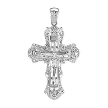 Load image into Gallery viewer, ITI NYC Ornate Crucifix Pendant in Sterling Silver