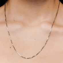 Load image into Gallery viewer, Bleecker St. Box Chain Necklace in 14K White Gold