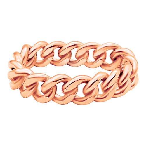 Bowery Curb Chain Ring in Gold Filled