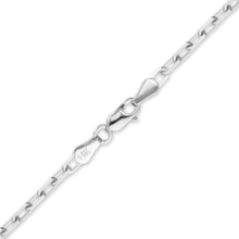 Load image into Gallery viewer, Essex St. Elongated Cable Anklet in 14K White Gold
