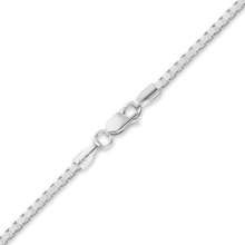 Load image into Gallery viewer, Bleecker St. Box Chain Necklace in 14K White Gold