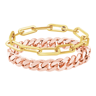 14K Gold Chain Rings