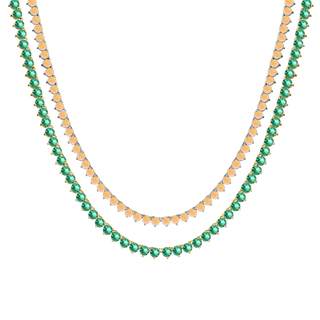 Tennis Gemstone Necklaces