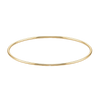 Plain Wire Bangle Bracelet in 14K Gold