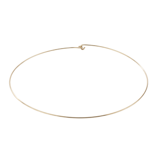 Plain Wire Choker in 14K Gold