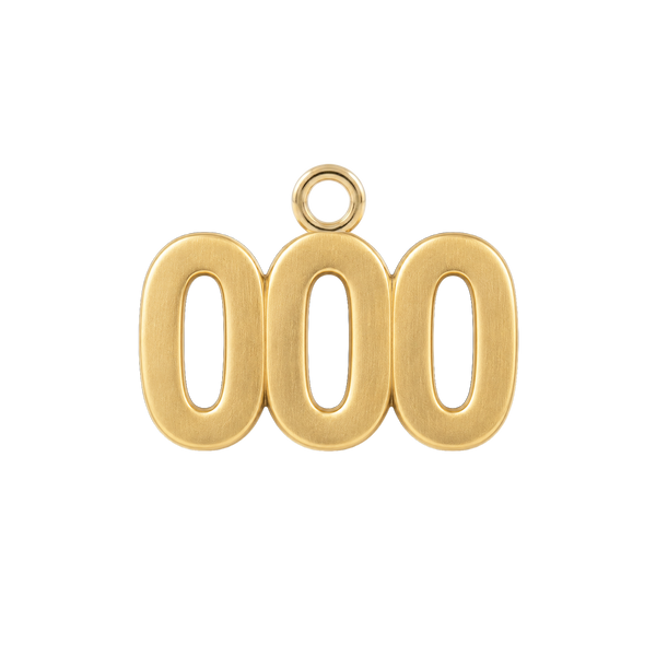 Classic Angel Number Pendants in 14K Gold (12.5 mm)
