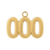 Classic Angel Number Pendants in 14K Gold (25 mm)