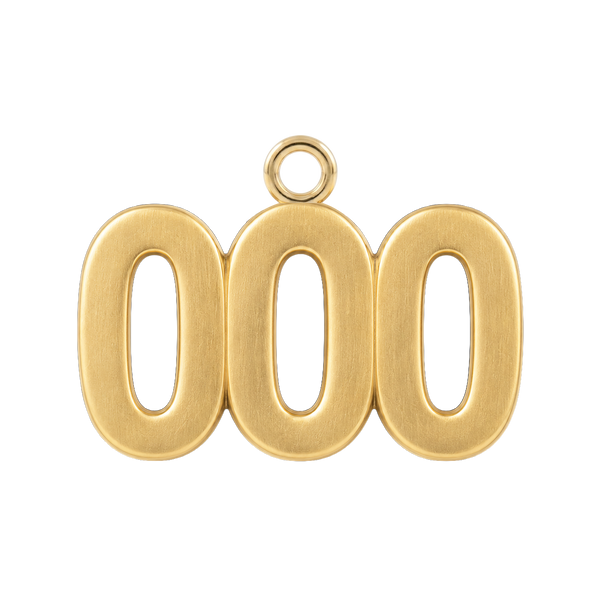 Classic Angel Number Pendants in 14K Gold (25 mm)