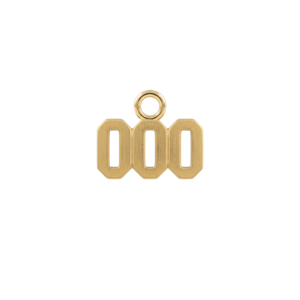 Basic Angel Numbers in 14K Gold (4.7 mm) (Semi-Polished)