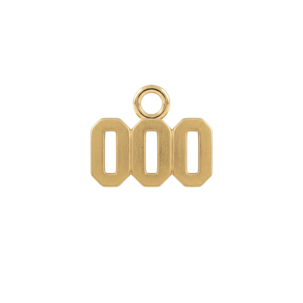 Basic Angel Numbers in 14K Gold (5.3 mm) (Semi-Polished)