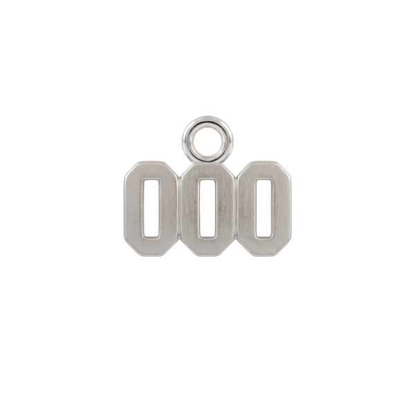 Basic Angel Numbers in Sterling Silver (5.3 mm) (Semi-Polished)