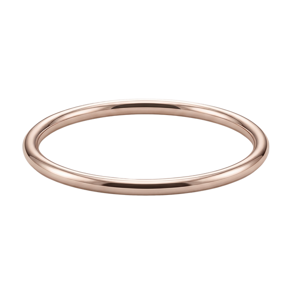 Plain Wire Bangle Bracelet in 14K Gold