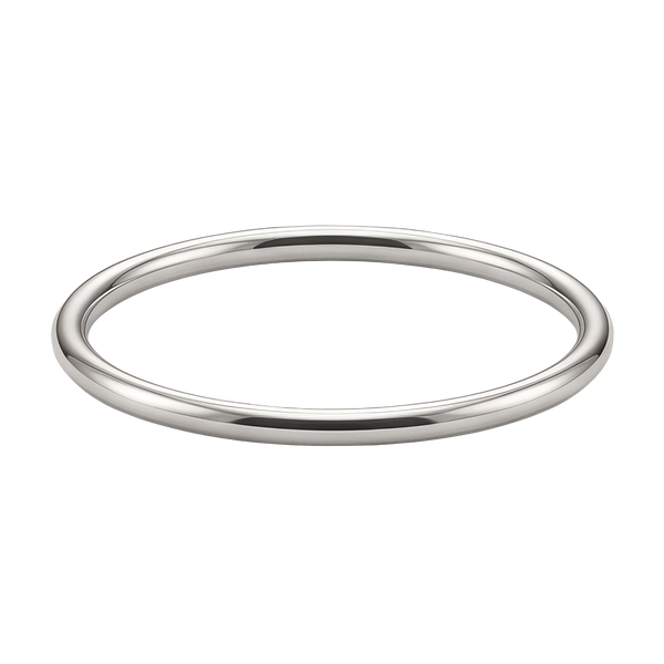 Plain Wire Bangle Bracelet in 14K Gold