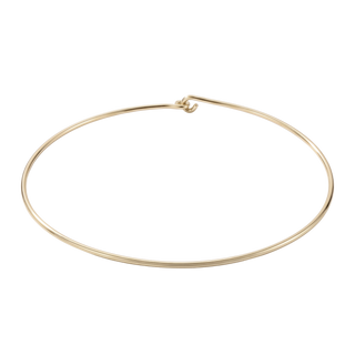 Plain Wire Choker in 10K Gold