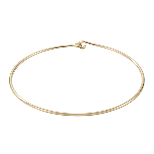 Plain Wire Choker in 18K Gold