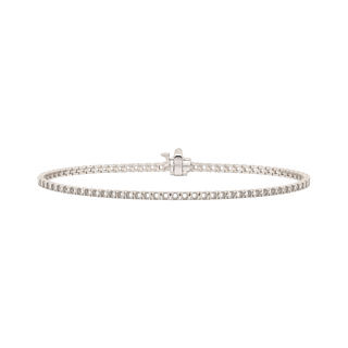 4 Prong Round Tennis Bracelet Mounting in 18K Gold (.025 ct / 1.75 mm)