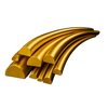 Yellow Gold-Filled Domed Soft Wire