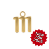Basic Angel Numbers in 14K Gold (12.7 mm) (Semi-Polished)