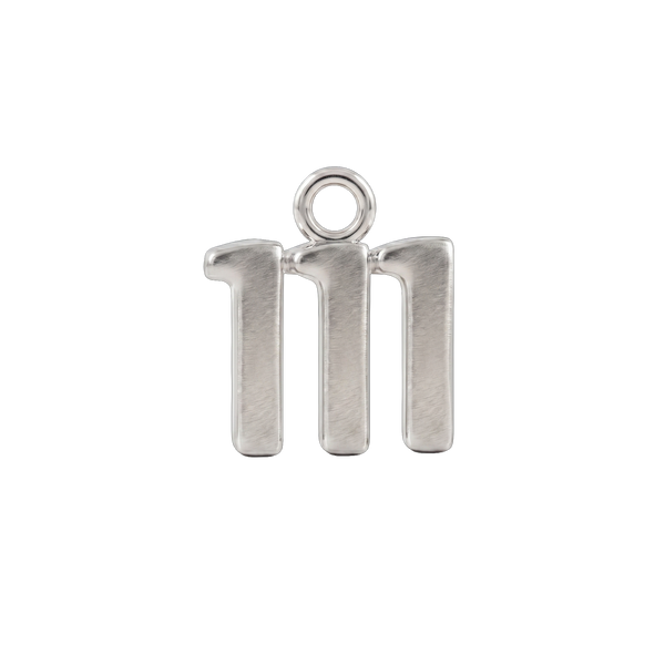 Basic Angel Numbers in 14K Gold (12.7 mm) (Semi-Polished)