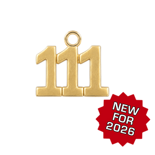 Classic Angel Number Pendants in 14K Gold (12.5 mm)