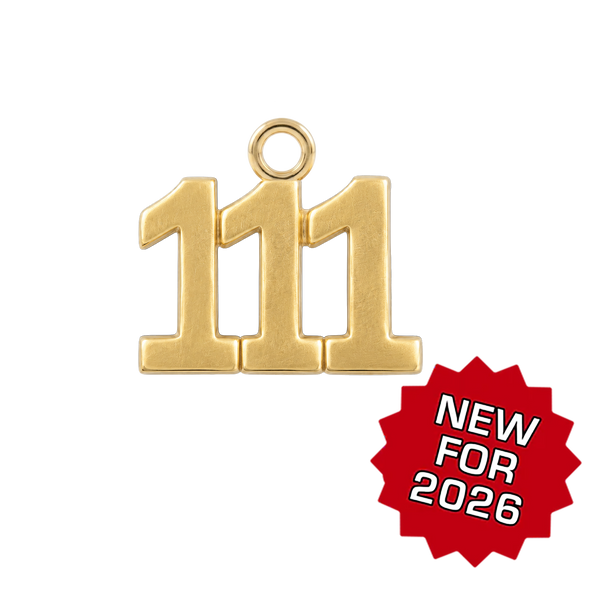 Classic Angel Number Pendants in 14K Gold (12.5 mm)