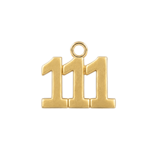 Classic Angel Number Pendants in 14K Gold (12.5 mm)
