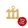 Classic Angel Number Pendants in 14K Gold (15 mm)