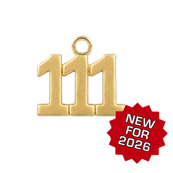 Classic Angel Number Pendants in 14K Gold (15 mm)